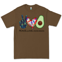 Cacao PEACE LOVE AVOCADOS Premium Tee - Bettercallsaul