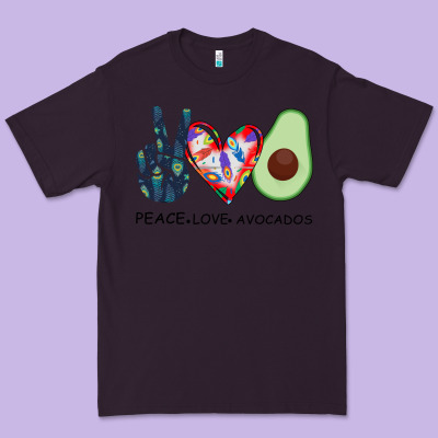 Peace Love Avocados Premium Tee Designed By Bettercallsaul