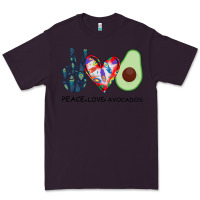 Plum PEACE LOVE AVOCADOS Premium Tee - Bettercallsaul