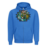 True Royal aztec moon Zipper Hoodie - SublimationCraftShop