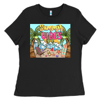 Black summer vibes Ladies Tee - NancyCooperArtShop