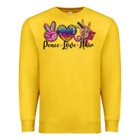Lemon peace love hair Premium Sweatshirt - BarkalooDesign