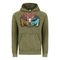 Vintage Olive Show mom cow Vintage Hoodie - CowGirlArtShop