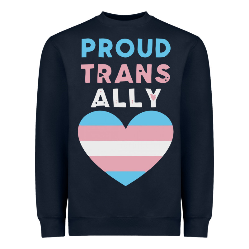 Proud Trans Ally Transgender Heavyweight Sweatshirt by trangStudio | Teevron