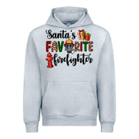 Heather Grey santa's favorite firefighter Urban Hoodie - AdoDesignShop