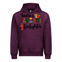 Mauve Wine santa's favorite firefighter Urban Hoodie - AdoDesignShop