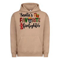 Pigment Burro santa's favorite firefighter Urban Hoodie - AdoDesignShop
