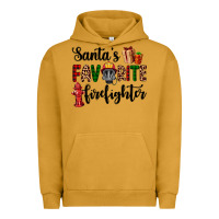 Pigment Peanut Butter santa's favorite firefighter Urban Hoodie - AdoDesignShop