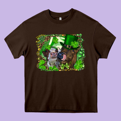 St. Patrick's Day Heifers Heavy Core Tee Designed By Ranaportraitstore