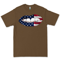 Cacao Lips American Flag Premium Tee - Bettercallsaul
