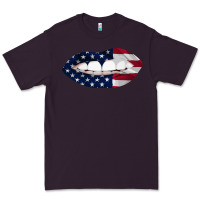 Plum Lips American Flag Premium Tee - Bettercallsaul