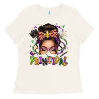 Bone mardi gras principal caucasian messy bun Ladies Tee - texasbilliewilder