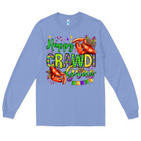 Colony Blue happy crawdi gras olivia Long Sleeve Tee - OliviaCreatesArt