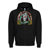 Black hair hurstler copy Zipper Hoodie - SublimationCraftShop