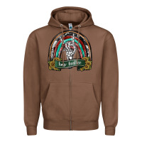 Chestnut hair hurstler copy Zipper Hoodie - SublimationCraftShop