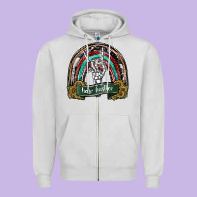 Hair Hurstler Copy Zipper Hoodie Designed By Sublimationcraftshop