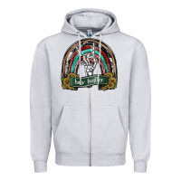 Heather Grey hair hurstler copy Zipper Hoodie - SublimationCraftShop