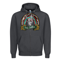 Smoke hair hurstler copy Zipper Hoodie - SublimationCraftShop