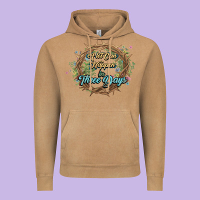 Crown Of Thorns Easter Day Vintage Hoodie Designed By Howdyjamesfarm