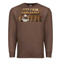 Chestnut keep calm and make coffee Premium Sweatshirt - BarkalooDesign