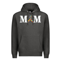 Charcoal Heather LIL Autism Mom Premium Hoodie - CowhideDigitalArt
