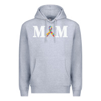 Heather Grey LIL Autism Mom Premium Hoodie - CowhideDigitalArt
