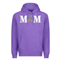 Purple LIL Autism Mom Premium Hoodie - CowhideDigitalArt