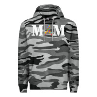 Slate Camo LIL Autism Mom Premium Hoodie - CowhideDigitalArt