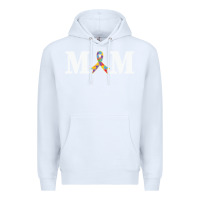 White LIL Autism Mom Premium Hoodie - CowhideDigitalArt
