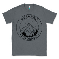 Charcoal Heather Durango Mountain City - Colorado State Souvenir Gift Classic Tee - trangStudio