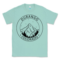 Seafoam Durango Mountain City - Colorado State Souvenir Gift Classic Tee - trangStudio