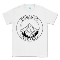White Durango Mountain City - Colorado State Souvenir Gift Classic Tee - trangStudio