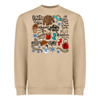 Mushroom winter festive essentials Heavyweight Sweatshirt - CowhideDigitalArt