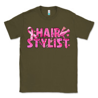 Army Green Breast Cancer hair stylist Classic Tee - texasbilliewilder