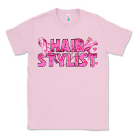 Bubblegum Pink Breast Cancer hair stylist Classic Tee - texasbilliewilder