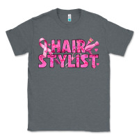 Charcoal Heather Breast Cancer hair stylist Classic Tee - texasbilliewilder