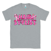 Heather Grey Breast Cancer hair stylist Classic Tee - texasbilliewilder
