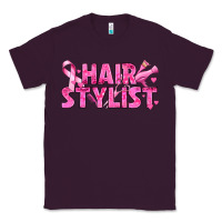 Plum Breast Cancer hair stylist Classic Tee - texasbilliewilder
