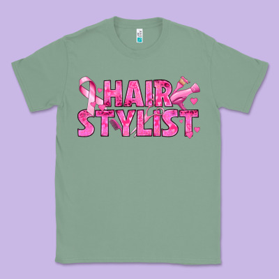 Breast Cancer Hair Stylist Classic Tee Designed By Texasbilliewilder