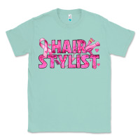 Seafoam Breast Cancer hair stylist Classic Tee - texasbilliewilder
