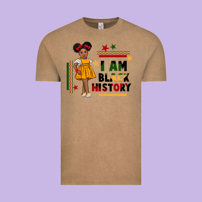 I Am Black History Black Girl Peekaboo Juneteenth Vintage Tee Designed By Cowgirlartshop
