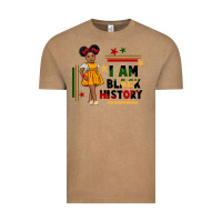 Vintage Coffee i am black history black girl peekaboo juneteenth Vintage Tee - CowGirlArtShop