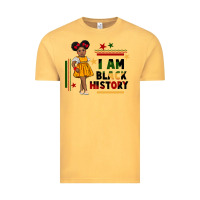 Vintage Mustard i am black history black girl peekaboo juneteenth Vintage Tee - CowGirlArtShop