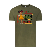 Vintage Olive i am black history black girl peekaboo juneteenth Vintage Tee - CowGirlArtShop