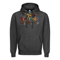 Charcoal Heather hair hustler 2 Zipper Hoodie - SublimationCraftShop