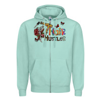 Seafoam hair hustler 2 Zipper Hoodie - SublimationCraftShop