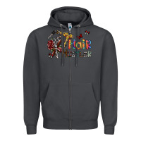 Smoke hair hustler 2 Zipper Hoodie - SublimationCraftShop