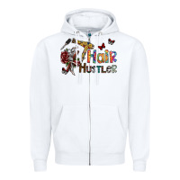 White hair hustler 2 Zipper Hoodie - SublimationCraftShop