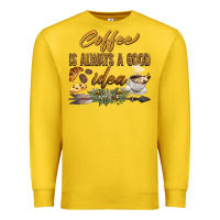 Lemon coffee is always a good idea Premium Sweatshirt - BarkalooDesign