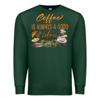 Sports Green coffee is always a good idea Premium Sweatshirt - BarkalooDesign